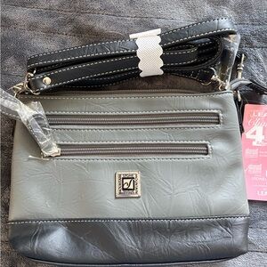 Stone Mountain Carluzzo Gray and Black Women's Bag